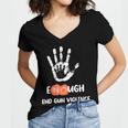 Enough End Gun Violence No Gun Anti Violence No Gun Women's Jersey Short Sleeve Deep V-Neck Tshirt