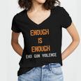 Enough Is Enough- End Gun Violence Women's Jersey Short Sleeve Deep V-Neck Tshirt