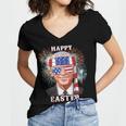 Happy Easter Confused Joe Biden 4Th Of July Funny Women's Jersey Short Sleeve Deep V-Neck Tshirt