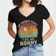 My Favorite People Call Me Nonny 302 Trending Shirt Women's Jersey Short Sleeve Deep V-Neck Tshirt