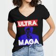 Ultra Maga Gift V3 Women's Jersey Short Sleeve Deep V-Neck Tshirt