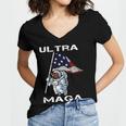 Ultra Maga Trending Gift Women's Jersey Short Sleeve Deep V-Neck Tshirt