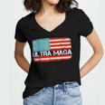 Ultra Maga V15 Women's Jersey Short Sleeve Deep V-Neck Tshirt