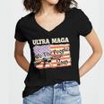 Ultra Maga We The People Women's Jersey Short Sleeve Deep V-Neck Tshirt