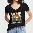 Vintage 1979 43Rd Birthday Limited Edition 43 Years Old Bday Women's Jersey Short Sleeve Deep V-Neck Tshirt