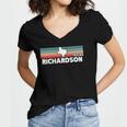 Vintage Retro Richardson Tx Tourist Native Texas State Women's Jersey Short Sleeve Deep V-Neck Tshirt