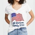 All American Family Reunion Matching - 4Th Of July 2022 Women's Jersey Short Sleeve Deep V-Neck Tshirt