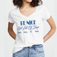 Be Nice Get Lots Of Sleep Drink Plenty Of Water Women's Jersey Short Sleeve Deep V-Neck Tshirt