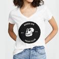 Bored Ape Yacht Club Nft Club Women's Jersey Short Sleeve Deep V-Neck Tshirt