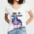 Ddg - 41 Hmas Brisbane Women's Jersey Short Sleeve Deep V-Neck Tshirt