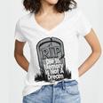 Die With Memories Not Dreams Women's Jersey Short Sleeve Deep V-Neck Tshirt