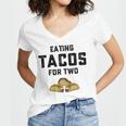 Eating Tacos For Two Women's Jersey Short Sleeve Deep V-Neck Tshirt