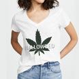 Everything I Want To Do Is Illegal Weed Women's Jersey Short Sleeve Deep V-Neck Tshirt