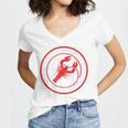 Feisty And Spicy Funny Women's Jersey Short Sleeve Deep V-Neck Tshirt