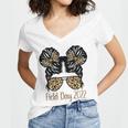 Field Day 2022 Last Day Of School V2 Women's Jersey Short Sleeve Deep V-Neck Tshirt