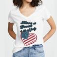 Official Have A Great 4Th Of July Women's Jersey Short Sleeve Deep V-Neck Tshirt