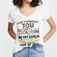 Sorry To Disappoint You But I Cant Spank The Autism Women's Jersey Short Sleeve Deep V-Neck Tshirt