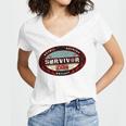 Survivor Women's Jersey Short Sleeve Deep V-Neck Tshirt