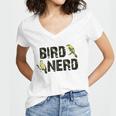 Twitcher Funny - Bird Nerd 195 Shirt Women's Jersey Short Sleeve Deep V-Neck Tshirt