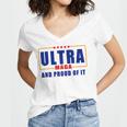 Ultra Maga And Proud Of It V11 Women's Jersey Short Sleeve Deep V-Neck Tshirt