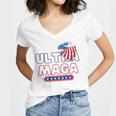 Ultra Maga V25 Women's Jersey Short Sleeve Deep V-Neck Tshirt