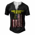 Aircraft Carrier Uss Nimitz Cvn-68 Veterans Day Father Day T-Shirt Men's Henley Button-Down 3D Print T-shirt Black