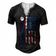 Best Dog Dad Ever Cute Fathers Day 4Th Of July Men's Henley T-Shirt Black