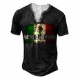 Mens Best Mexican Dad Ever Mexican Flag Pride Fathers Day V2 Men's Henley T-Shirt Black