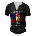 Biden 4Th Of July Joe Biden Happy Fathers Day Men's Henley T-Shirt Black