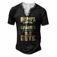 Mens Bumpa Because Grandpa Is For Old Guys Fathers Day Men's Henley T-Shirt Black