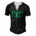 Camp Counselor Camping Camper Men's Henley T-Shirt Black