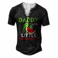 Mens Cute Watermelon Daddy Dad For Men Men's Henley T-Shirt Black