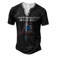 Expecting Dad 4Th Of July Twin Pregnancy Reveal Announcement Men's Henley T-Shirt Black