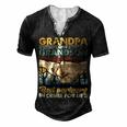 Father Grandpa And Grandson Best Partners In Crime For Life 113 Family Dad Men's Henley Button-Down 3D Print T-shirt Black