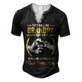 Father Grandpa For Men Funny Fathers Day They Call Me Grandpa 5 Family Dad Men's Henley Button-Down 3D Print T-shirt Black