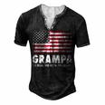 Grampa The Man Myth Legend Fathers Day 4Th Of July Grandpa Men's Henley T-Shirt Black