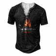 The Grill Father Bbq Fathers Day Men's Henley T-Shirt Black
