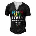 Italy Drinking Team Men's Henley T-Shirt Black