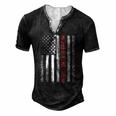 Jeet Kune Do American Flag 4Th Of July Men's Henley T-Shirt Black