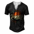 Pappy Like A Grandpa Only Cooler Vintage Retro Fathers Day Men's Henley T-Shirt Black