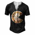 Pizza Pie And Slice Dad And Son Matching Pizza Father’S Day Men's Henley T-Shirt Black