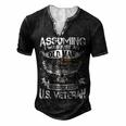 Veteran Us Veteran Respect Solider463 Navy Soldier Army Military Men's Henley Button-Down 3D Print T-shirt Black