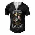 Veteran Veterans Day A Veteran Does Not Have That Problem 150 Navy Soldier Army Military Men's Henley Button-Down 3D Print T-shirt Black