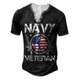 Veteran Veterans Day Vintage Navy Veteran 208 Navy Soldier Army Military Men's Henley Button-Down 3D Print T-shirt Black
