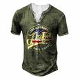 4Th Of July Dad Papa Like A Grandpa Only Cooler Men's Henley T-Shirt Green