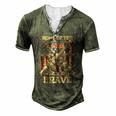 4Th Of July Military Home Of The Free Because Of The Brave Men's Henley T-Shirt Green