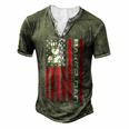 Mens 4Th Of July Us Flag Baker Dad For Fathers Day Men's Henley T-Shirt Green