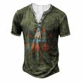 Mens All American Dad 4Th Of July Family Matching Cute Holiday Men's Henley T-Shirt Green