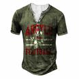 Argyle Eagles Fb Player Vintage Football Men's Henley T-Shirt Green