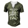 Audio Engineer Dad Fathers Day Father Men Men's Henley T-Shirt Green